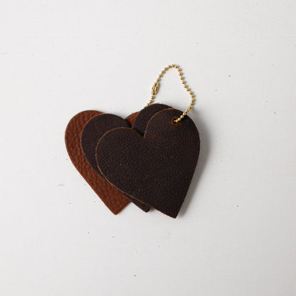 Brown Heart Charms