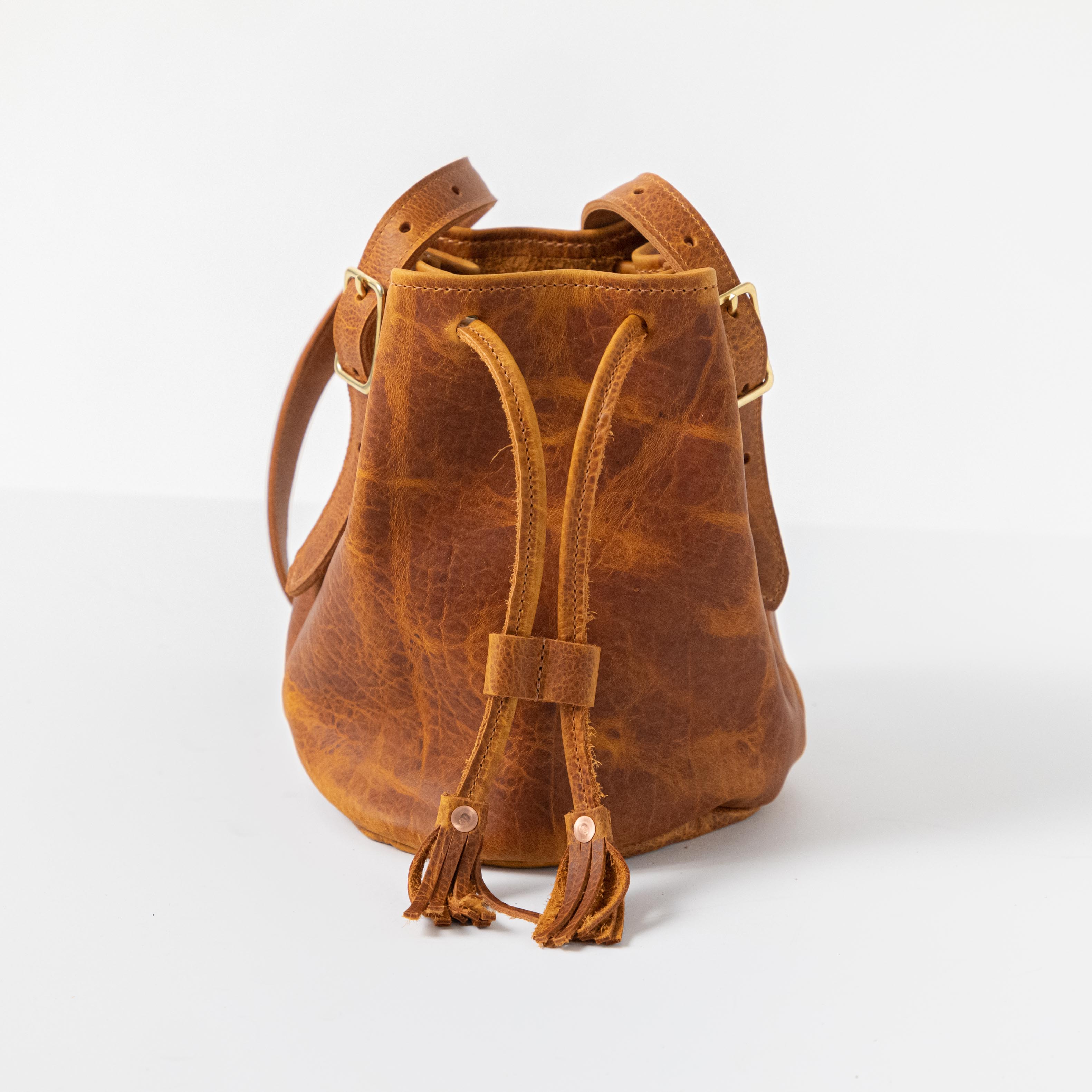 Honey Bison Bucket Bag