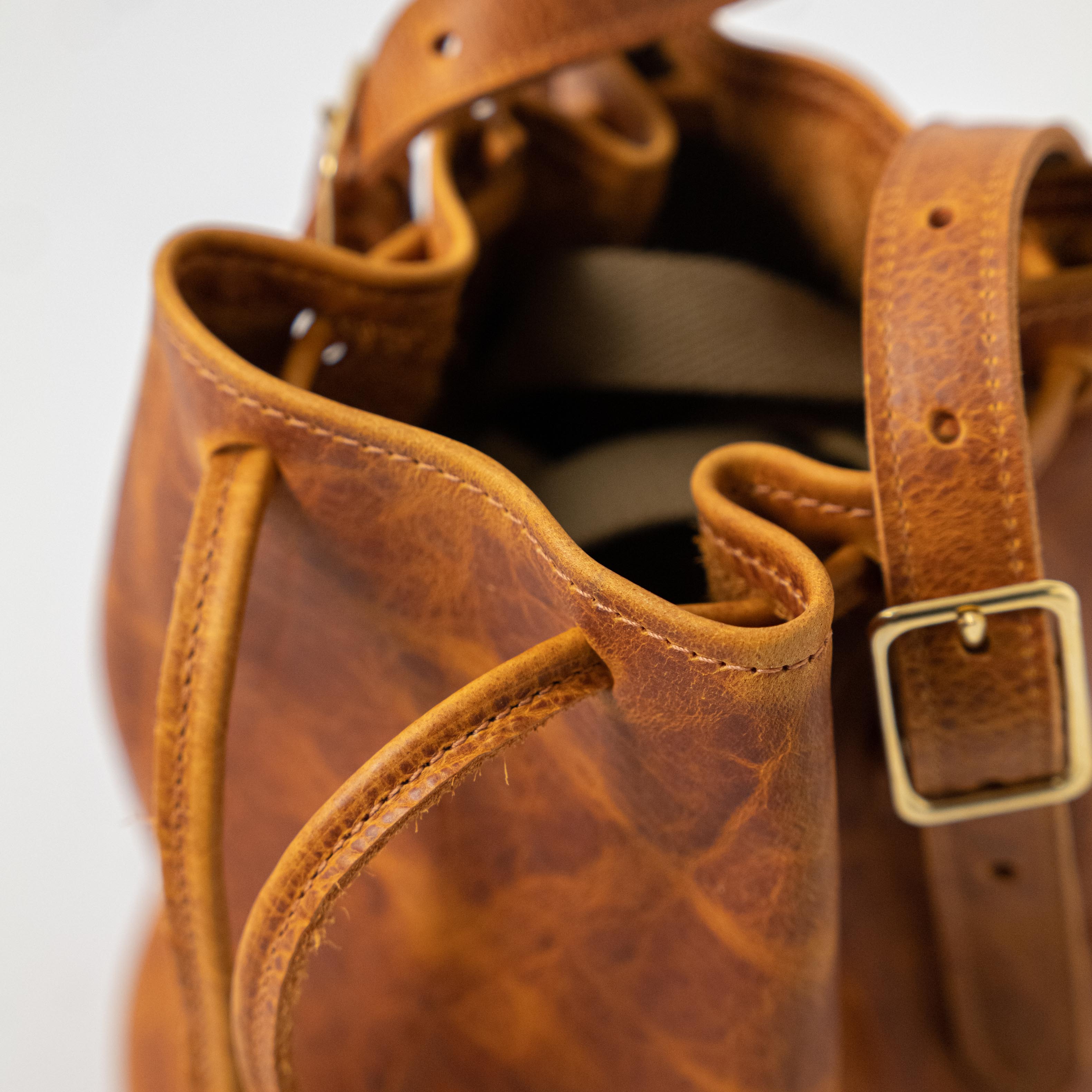 Honey Bison Bucket Bag