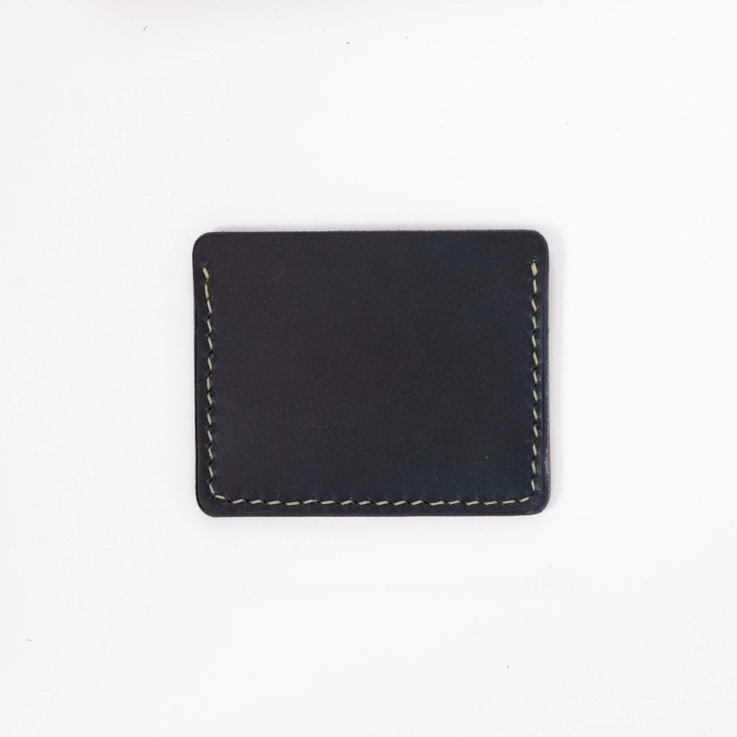 Navy Slim Card Wallet- slim wallet - mens leather wallet - KMM &amp; Co.