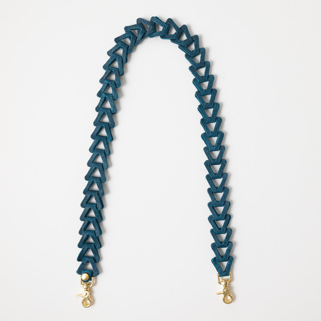 Petrol Blue Bison Chain Link Strap