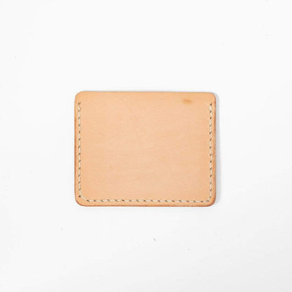 Rustic Vegetable Tan Slim Card Wallet- slim wallet - mens leather wallet - KMM &amp; Co.