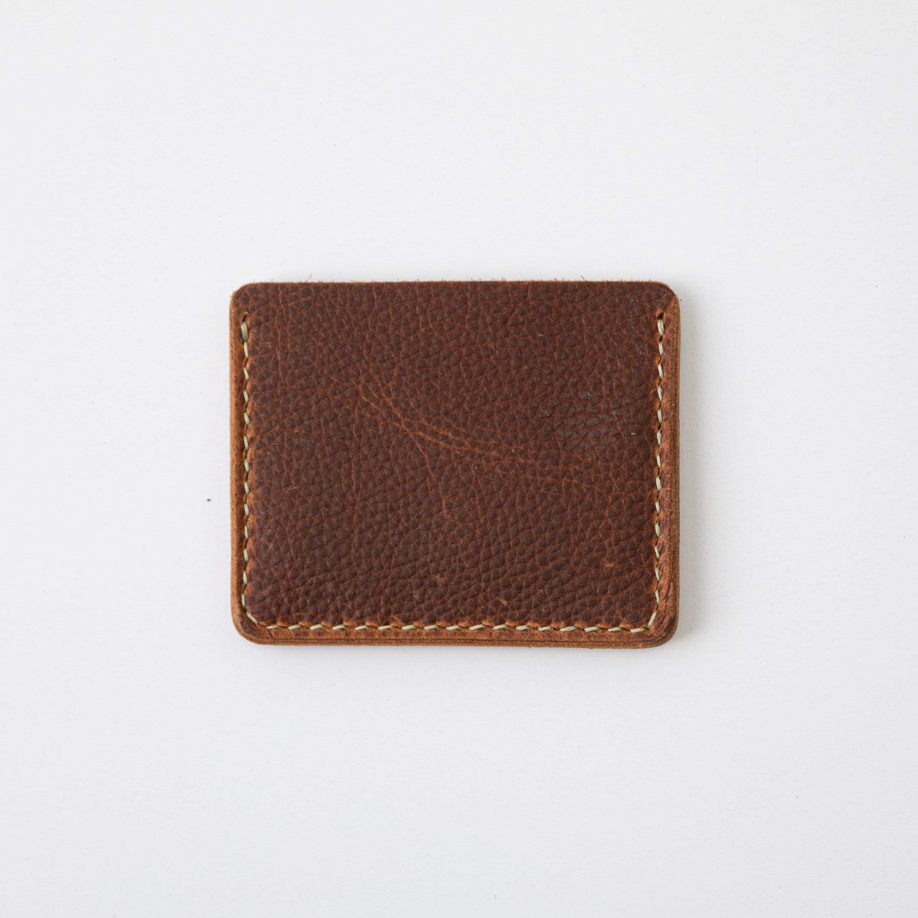 Tan Kodiak Slim Card Wallet- slim wallet - mens leather wallet - KMM &amp; Co.
