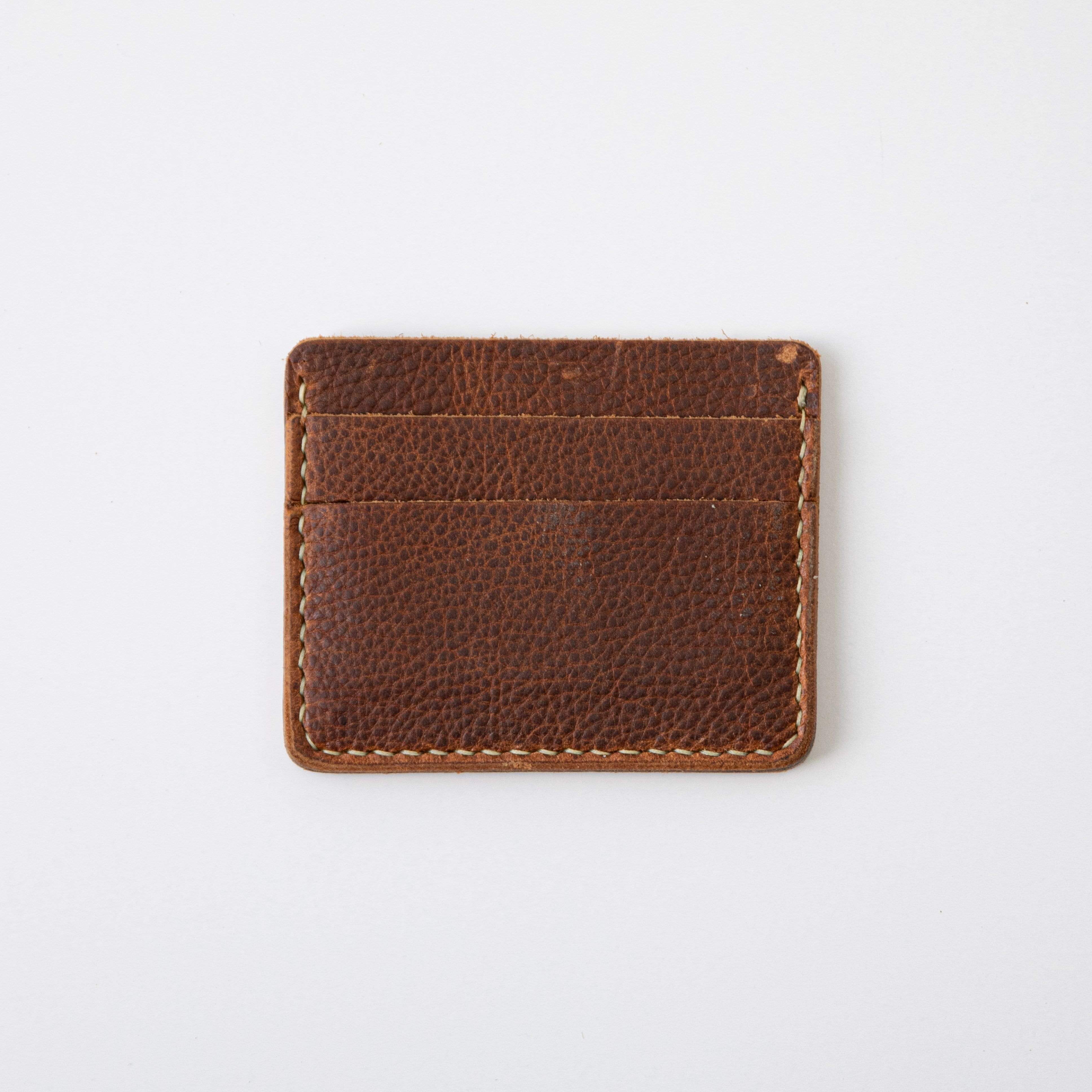 Leather Wallets for Men: Tan Kodiak Slim Card Wallet | KMM & Co.