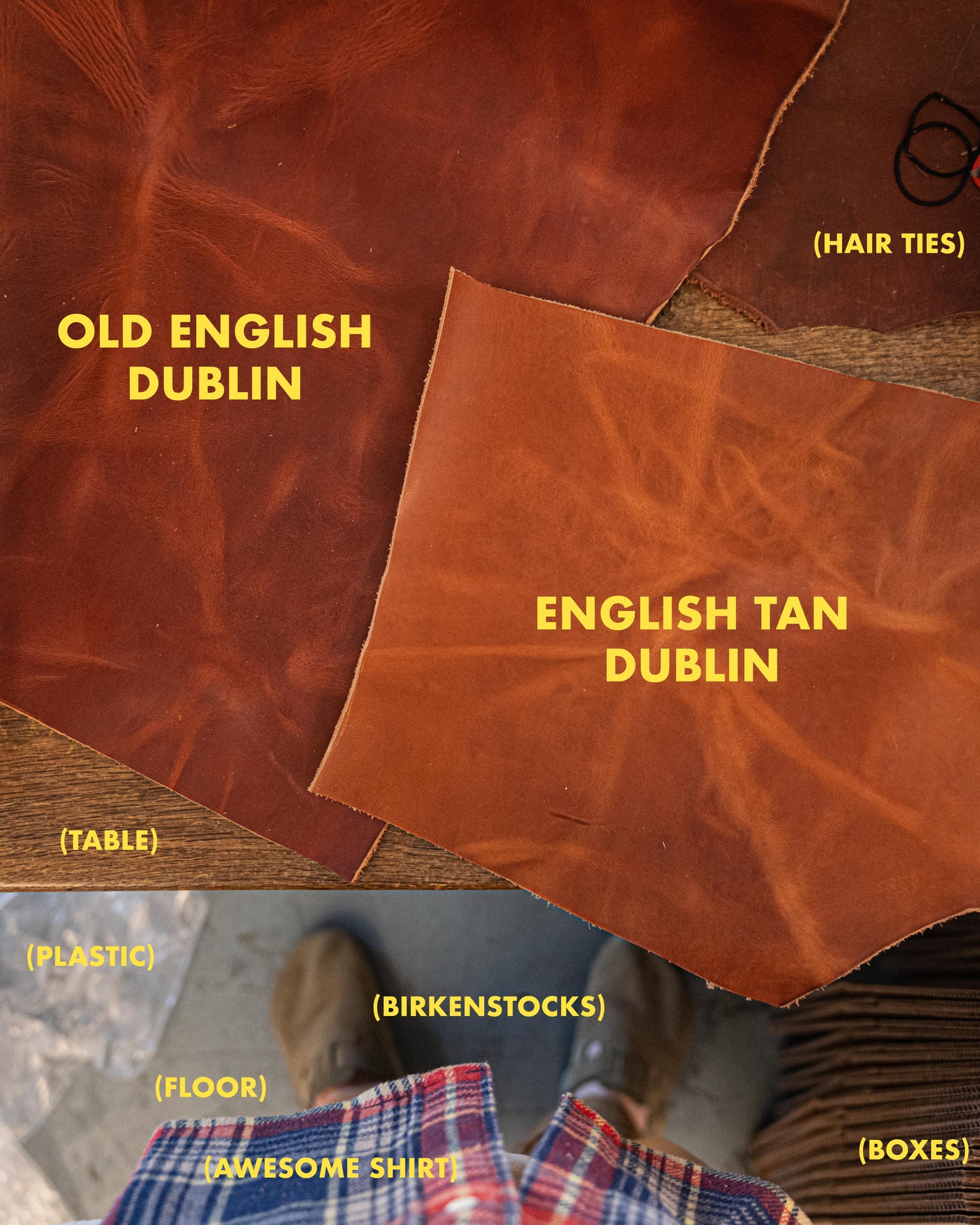 Old English Dublin Leather Clutch
